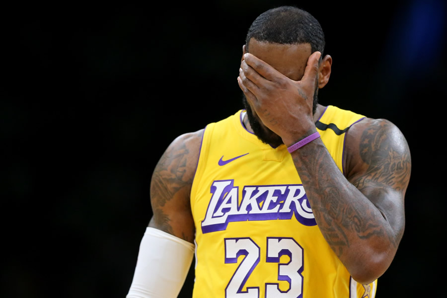 LeBron James, alero de los Lakers. (Foto: AFP)