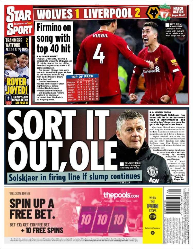 Portadas de diarios deportivos del mundo del 24 de enero del 2020