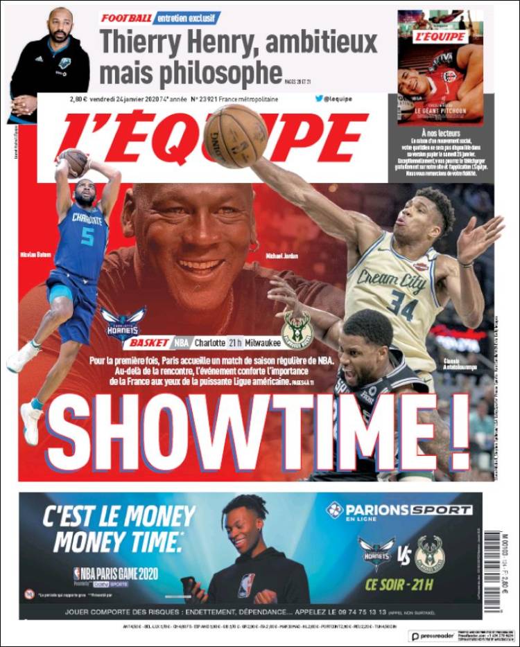 Portadas de diarios deportivos del mundo del 24 de enero del 2020