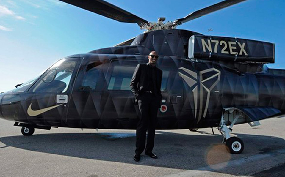 Este es el helicóptero en el que murió Kobe. (Foto: Twitter)