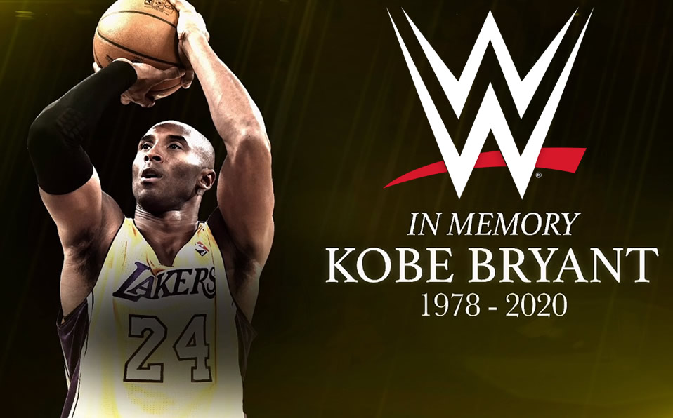 Esta imagen fue con la que WWE recordó al fallecido Kobe Bryant. (@WWE)