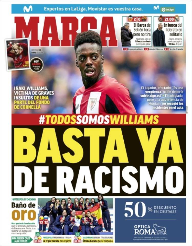 Portadas de diarios deportivos del mundo del 26 de enero del 2020