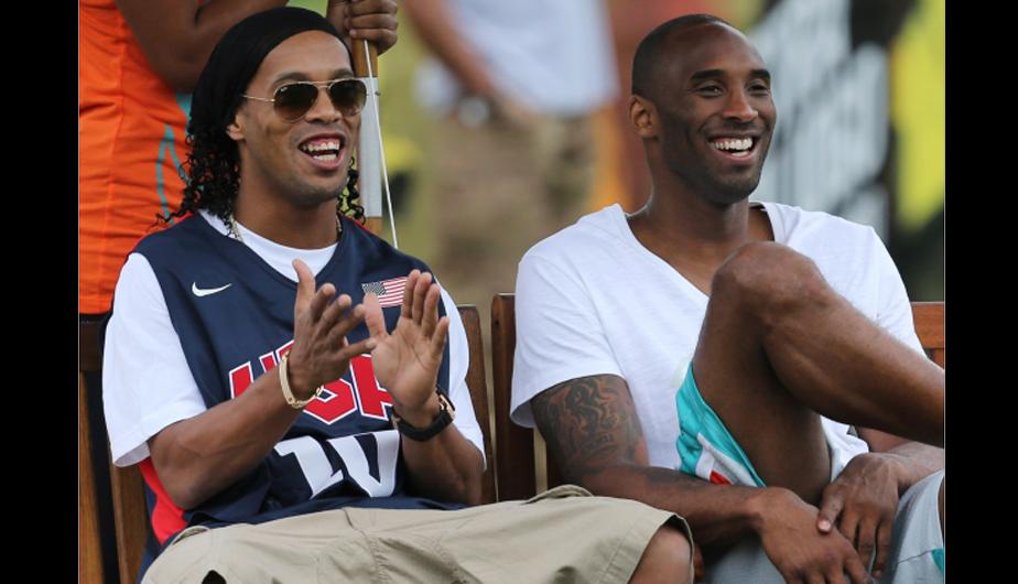Ronaldinho y Kobe Bryant