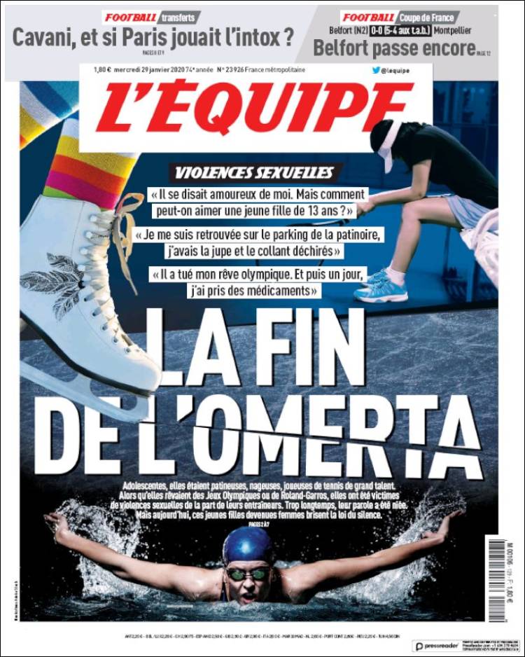 Portadas de diarios deportivos del mundo del 29 de enero del 2020