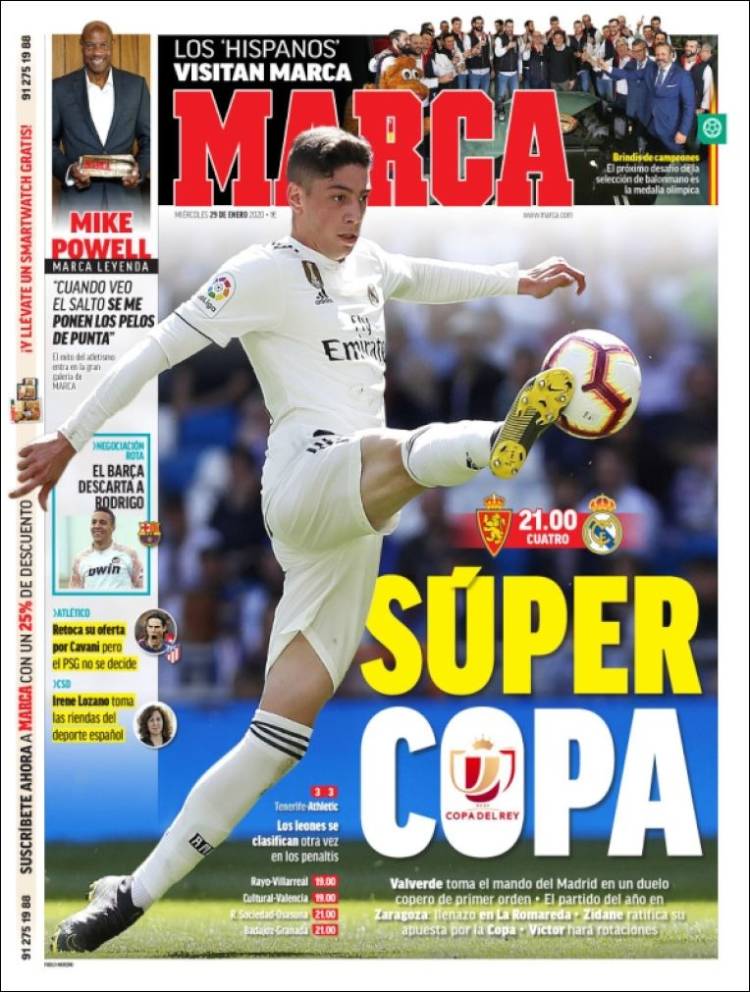 Portadas de diarios deportivos del mundo del 29 de enero del 2020