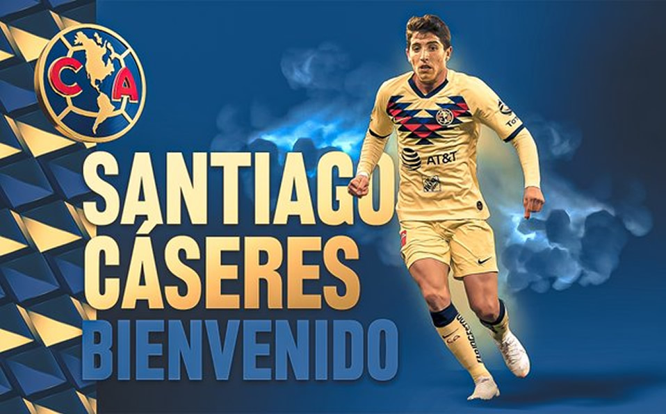 Santiago Cáseres jugará con el América el Clausura 2020. (Foto: @ClubAmerica)