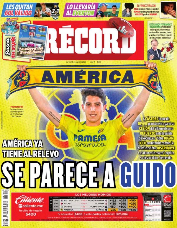 Portadas de diarios deportivos del mundo del 30 de enero del 2020