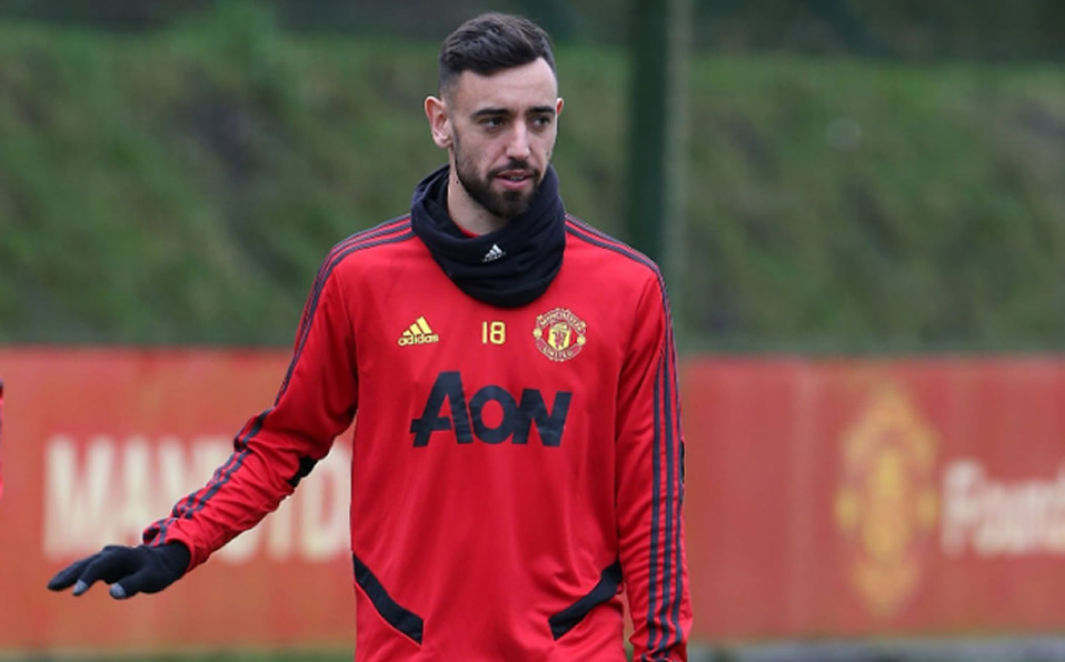 Bruno Fernandes: el mediocampista portugués sonó para ir al conjunto Culé y ser una moneda de cambio con el Valencia. (@ManUtd_Es)