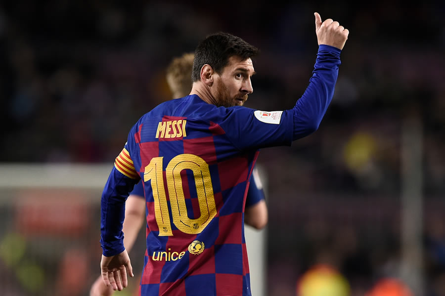 En enero del 2020, Messi llegó a 500 victorias con el Barcelona. FOTO: AFP.