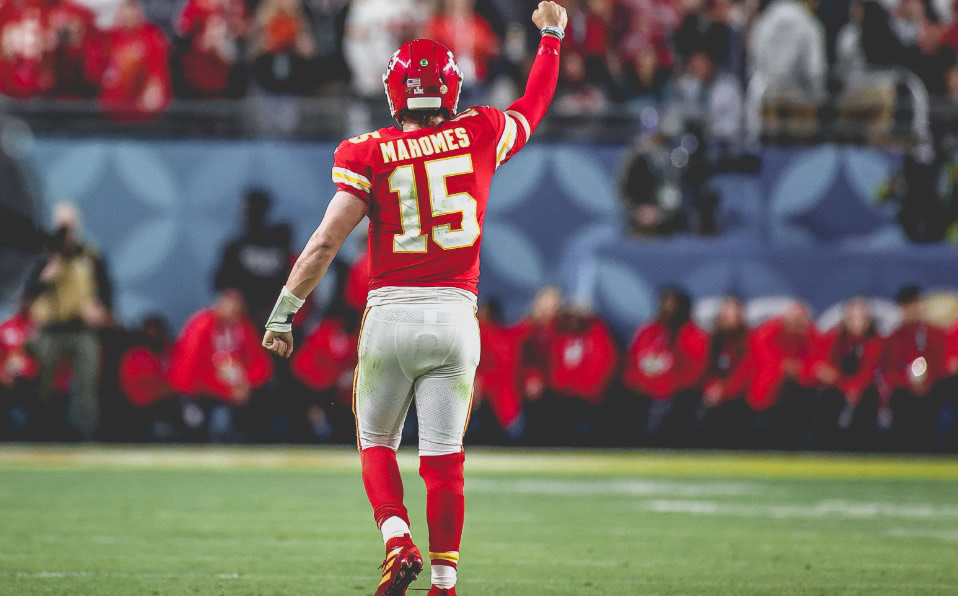 Patrick Mahomes fue el MVP de su equipo. (@Chiefs)