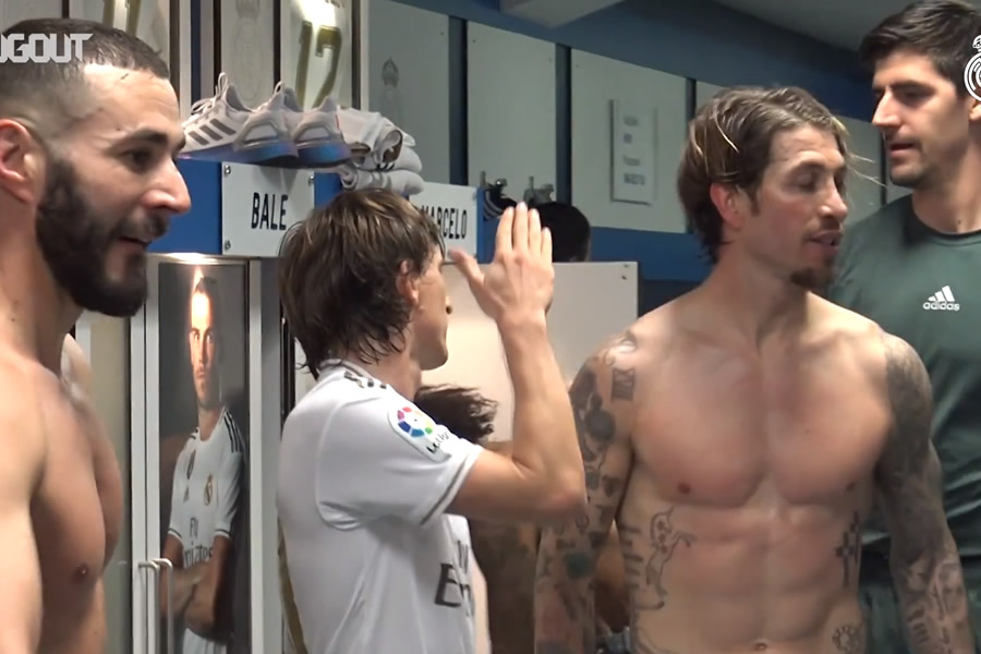 Sergio Ramos y Thibaut Courtois comandaron los festejos.