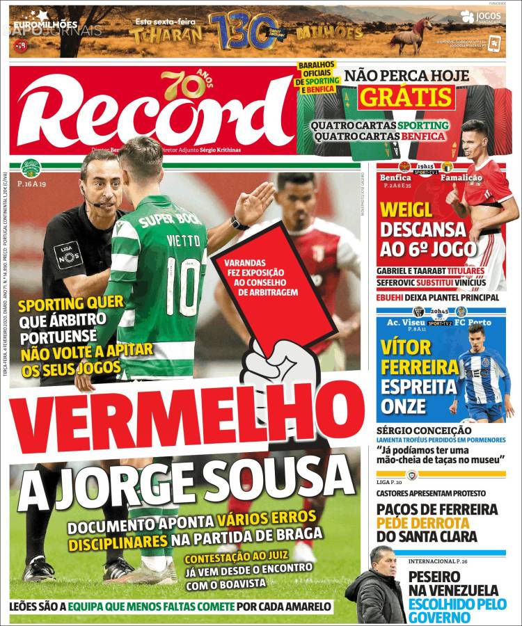 Portadas de diarios deportivos del mundo del 4 de febrero del 2020