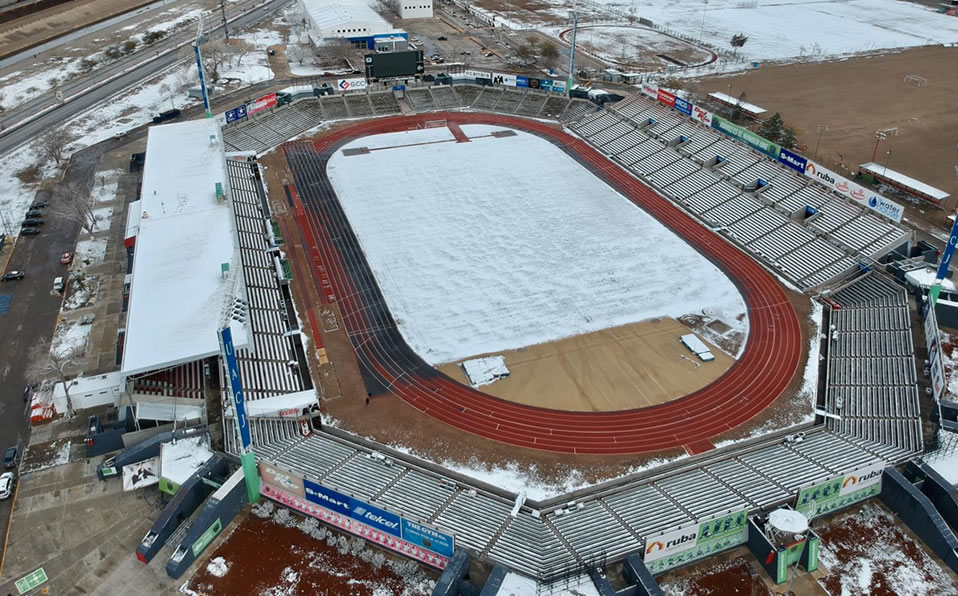 El club puso a prueba su dron para mejores postales. (FCJuárez)