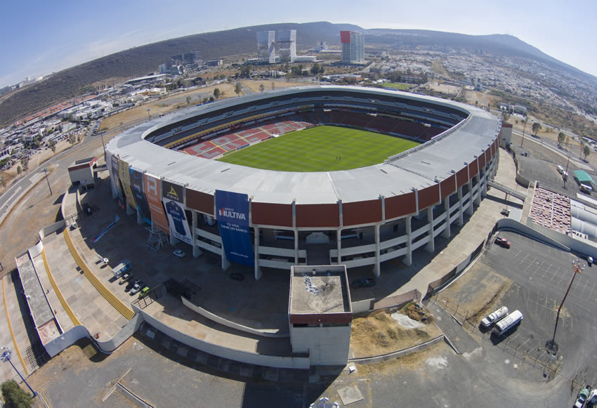 La construcción de la Corregidora inició el 17 de marzo de 1983 y terminó el 31 de diciembre de 1984, esto con miras al Mundial del 86. Foto: Mexsport
