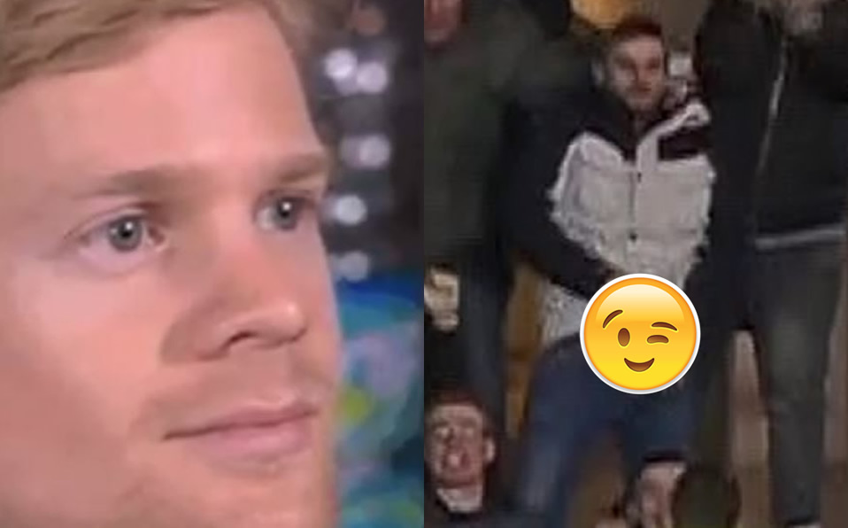 Fan del Newcastle festeja gol mostrando su miembro en televisión (Captura)