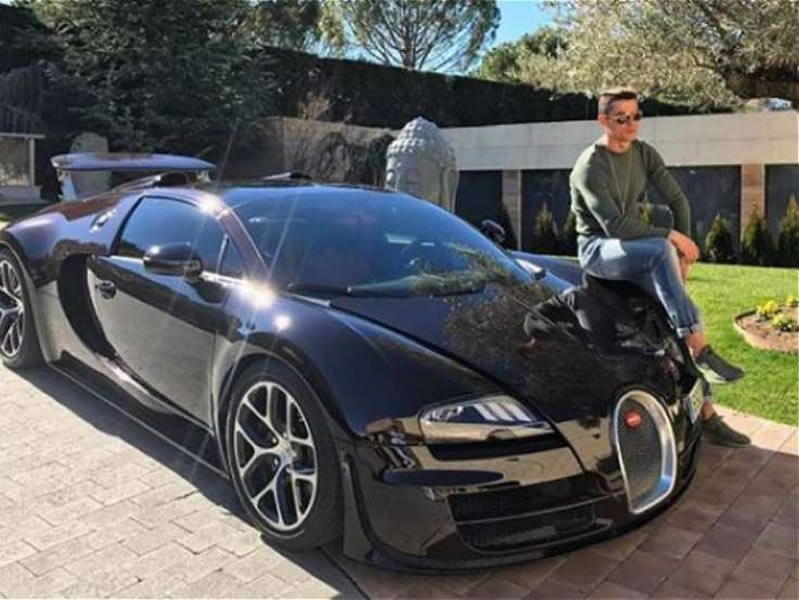El Bugatti Veyron Super Sport es uno de los autos favoritos del lusitano.