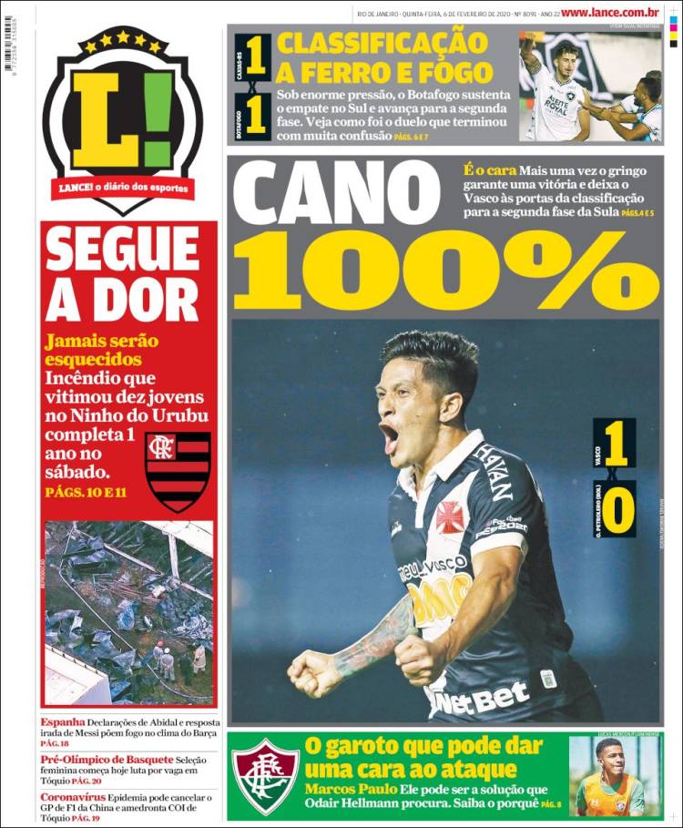 Portadas de diarios deportivos del mundo del 6 de febrero del 2020
