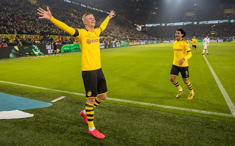 Haaland tiene siete goles en sus primeros cuatro juegos con el Dortmund. (@ErlingHaaland)