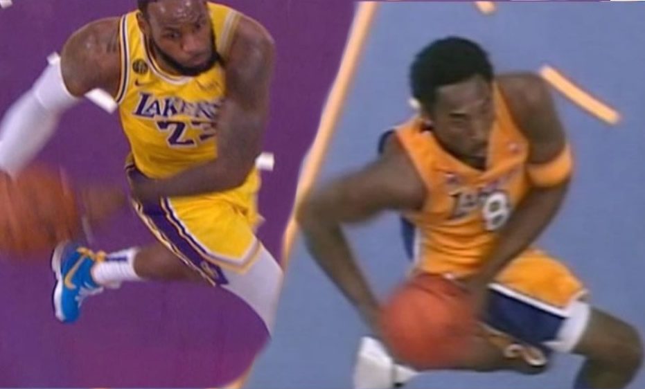 LeBron James replicó una jugada del 2001 de Kobe Bryant