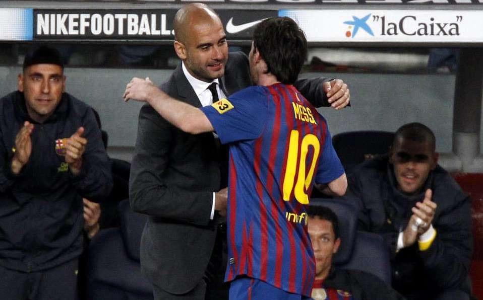 Pep y Messi ganaron 2 Champions League con el Barcelona. (AFP)