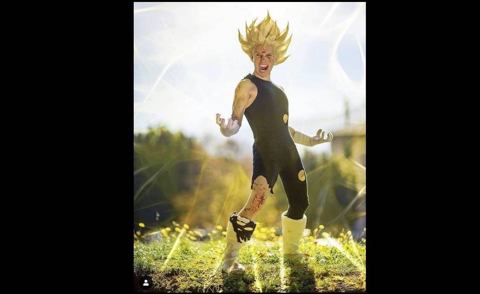 Alex García como Majin Vegeta (Foto: @livingsongoku)