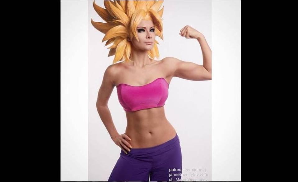Jannet Vinogradova como Caulifla (Foto: @jannetincosplay)
