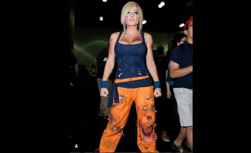 Jessica Nigri como Gokú (Foto: @jessicanigri)