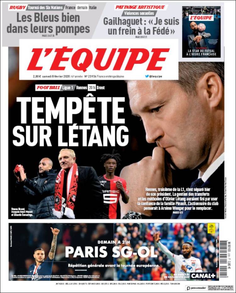 Portadas de diarios deportivos del mundo del 8 de febrero del 2020