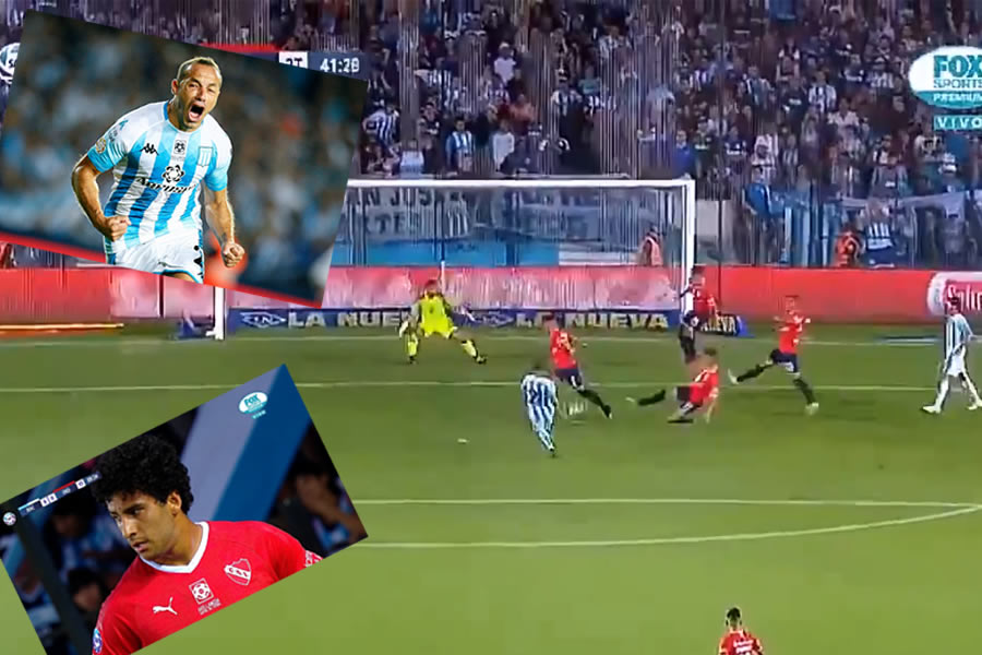 Marcelo Díaz le dio el triunfo a Racing con un gol exquisito. FOTO: @RacingClub