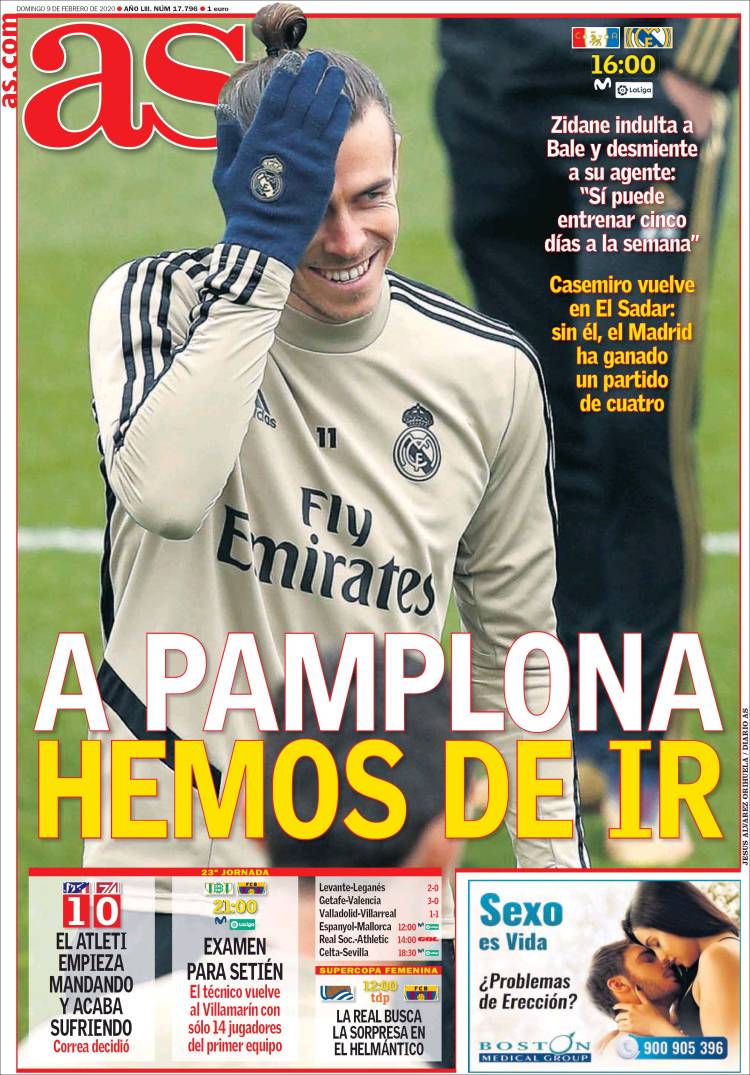 Portadas de diarios deportivos del mundo del 9 de febrero del 2020