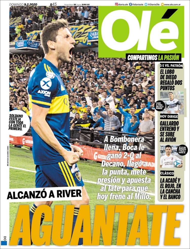 Portadas de diarios deportivos del mundo del 9 de febrero del 2020