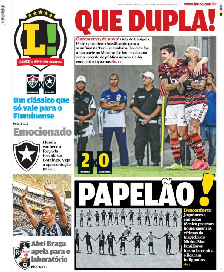 Portadas de diarios deportivos del mundo del 9 de febrero del 2020