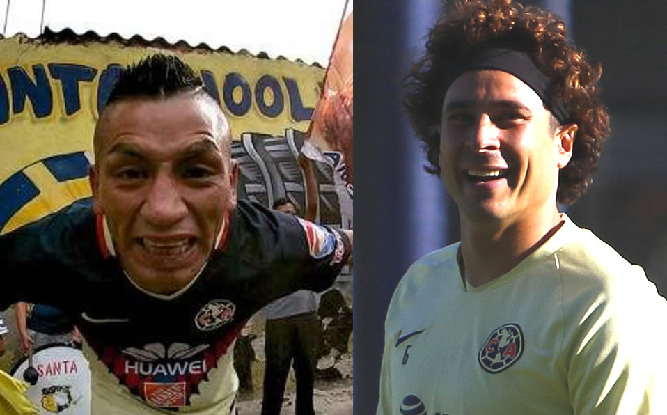 El barrista logró fotografiarse con Ochoa en Coapa. (Imago 7-Youtube)