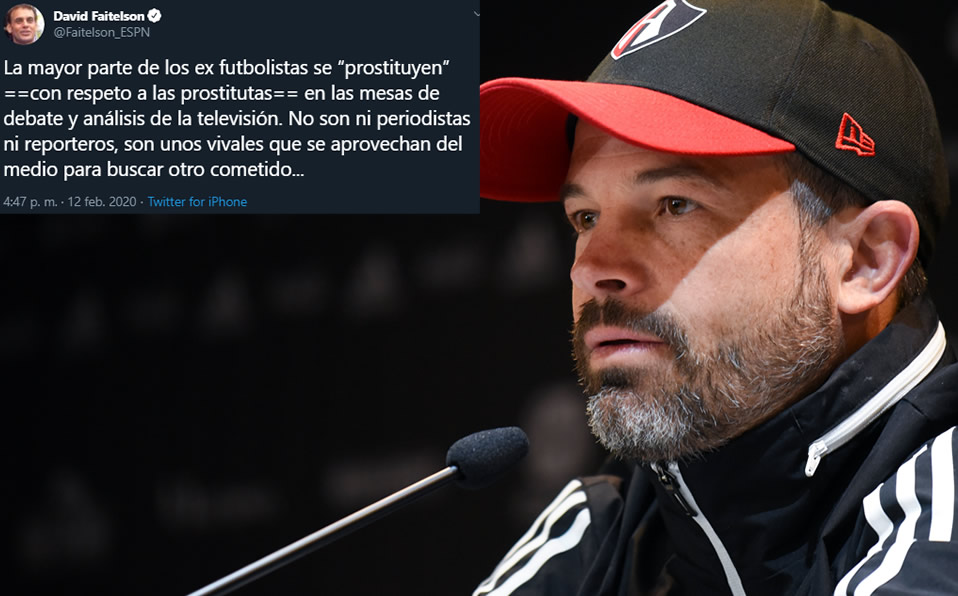 El tuit de David Faitelson contra Rafa Puente Jr y los exfutbolistas en los medios. (Imago7)