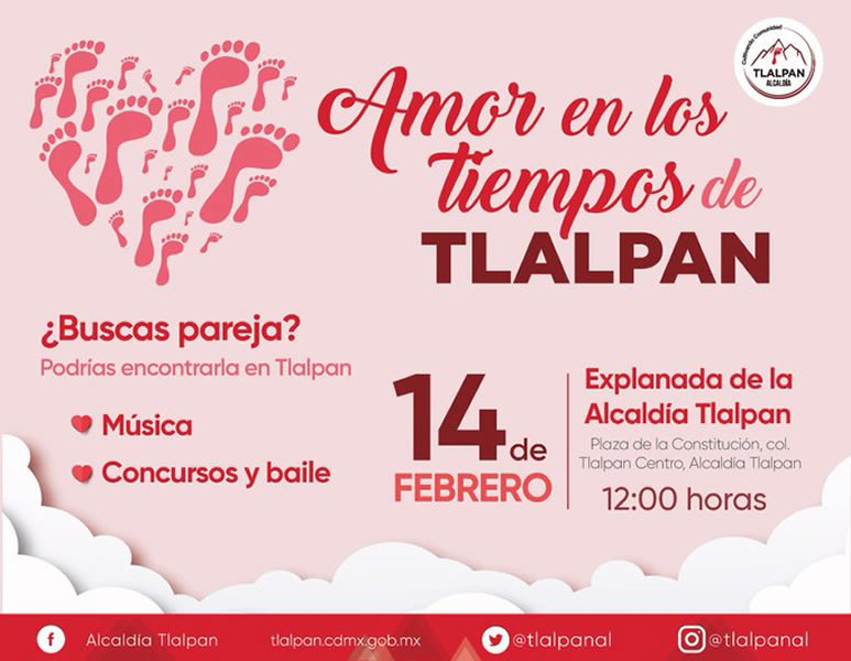 El evento se realizará en la explanada de la alcaldía Tlalpan. FOTO: @TlalpanAl