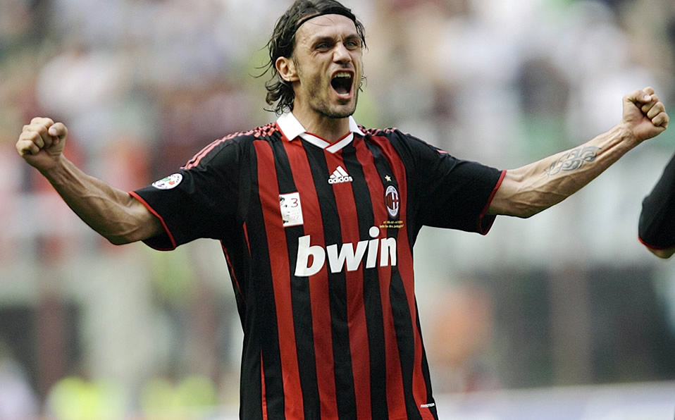 Paolo Maldini y el Milan fueron un amorío de 25 años. Su padre, Cesare, también fue un histórico.