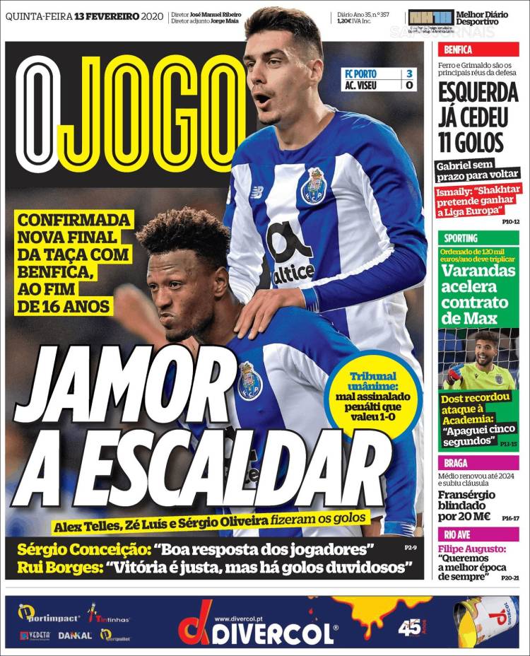 Portadas de diarios deportivos en el mundo del 13 de febrero de 2020