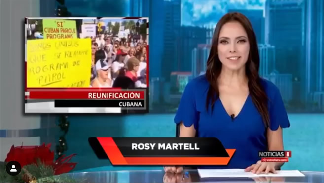 Desde diciembre, Rosy es conductora de noticias en el Canal Estrella TV de la mencionada ciudad.