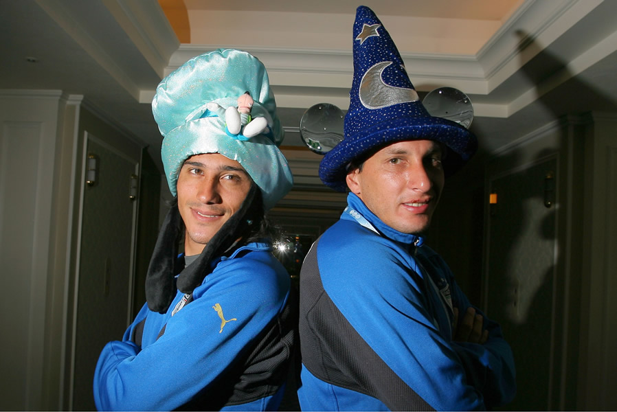 Damián Álvarez y Christian Giménez en Pachuca. (Foto: Mexsport)