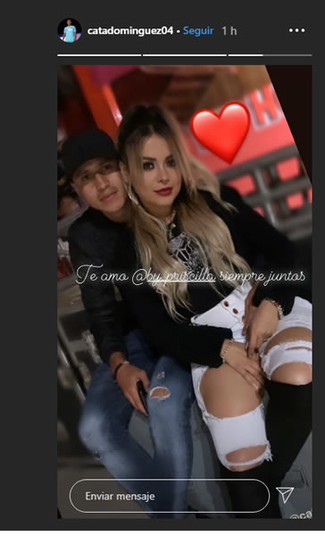 El Cata Domínguez le dedicó un mensaje a su pareja.