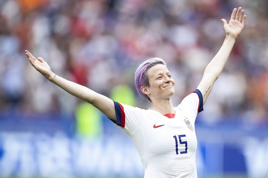 La imagen más representativa de Rapinoe en el Mundial 2019 fue tomada por Maja Hitij. (Foto: cortesía Getty Images)