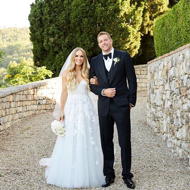 La tenista Caroline Wozniacki y el jugador de americano David Lee. (Foto: Instagram David Lee)
