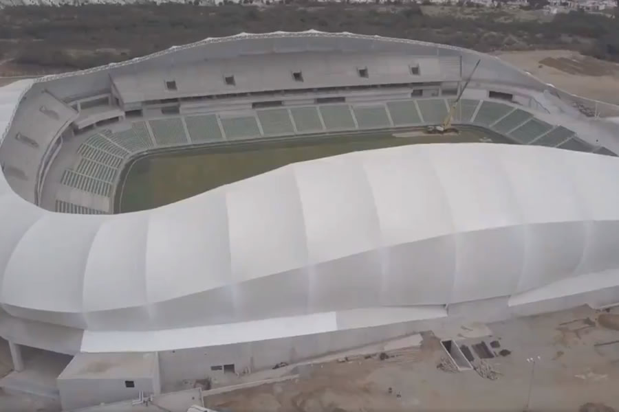 El estadio de Mazatlán está cerca de ser terminado. (Foto: @QuirinoOC)