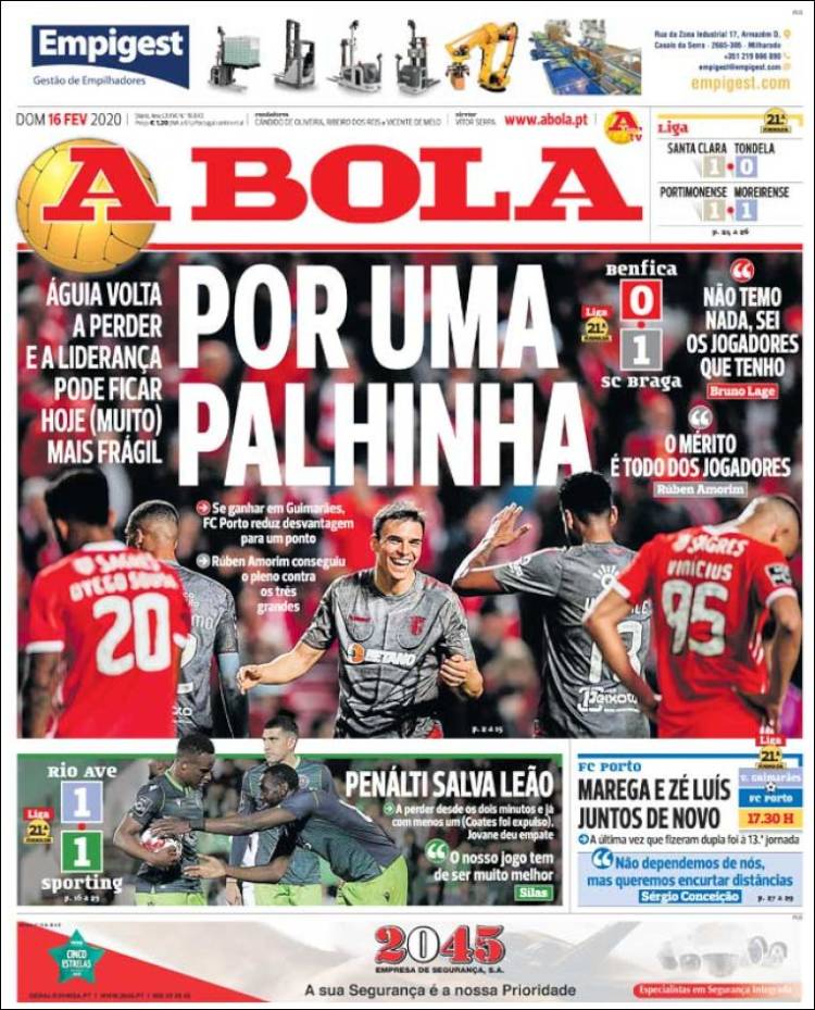 Portadas de diarios deportivos en el mundo del 16 de febrero de 2020