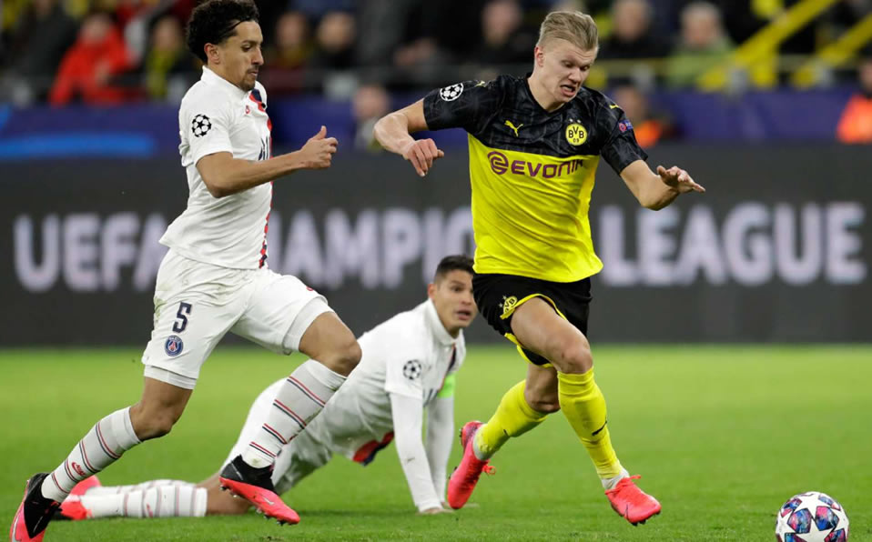 Haaland marcó doblete ante el PSG. Foto: AP