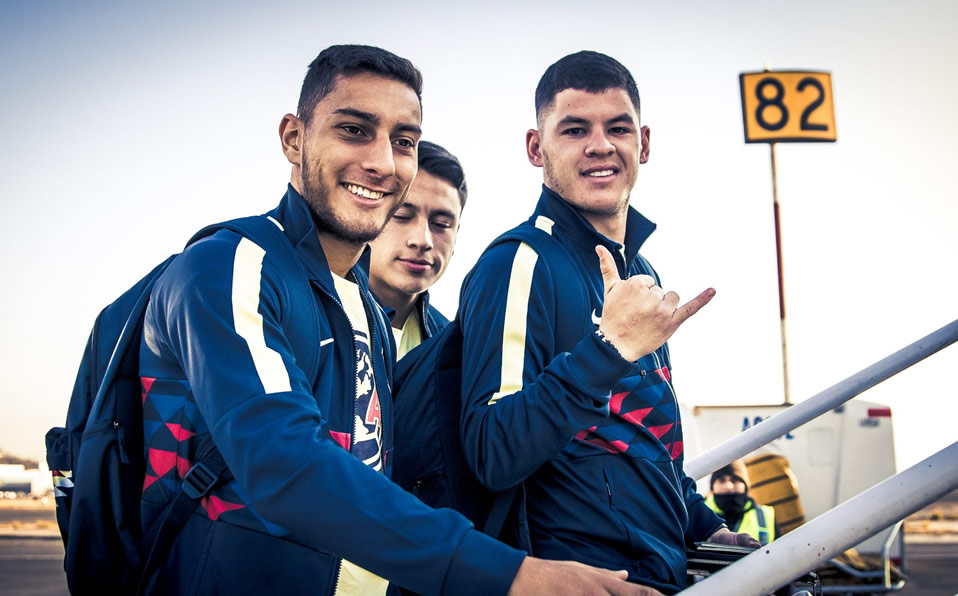 Los pupilo de Herrera rumbo a Guatemala este martes. (ClubAmérica)