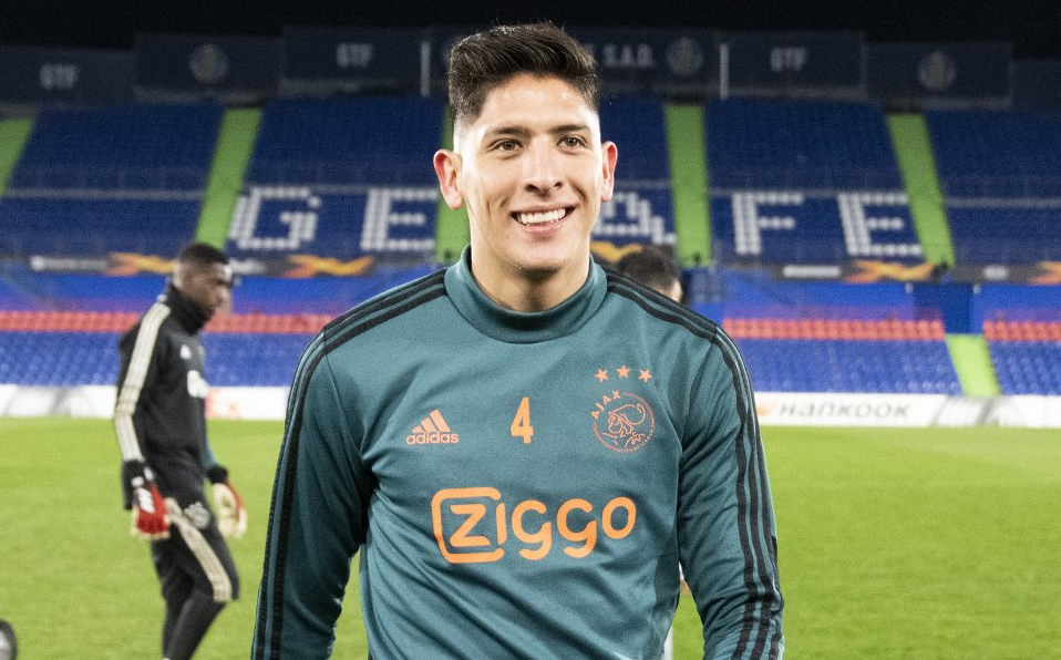Edson Álvarez, titular ante Getafe; hila 3 juegos de inicio con Ajax (Twitter @AFCAjax)