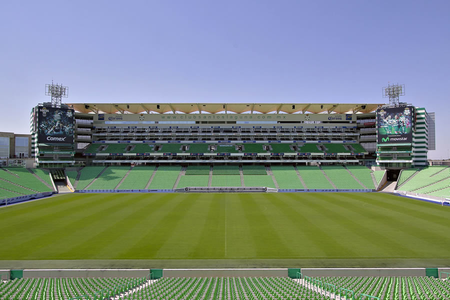 La casa del Santos Laguna (Estadio Corona), registra un total de 3.417 publicaciones. FOTO: Imago7.
