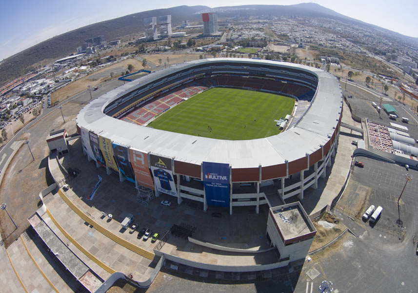 El recinto del Querétaro (Estadio La Corregidora) suma un total de 476 publicaciones. FOTO: Mexsport.