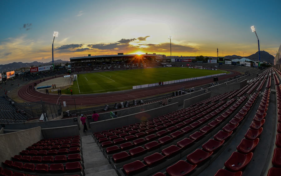 La fortaleza de los Bravos de Juárez (Estadio Olímpico Benito Juárez) registra 107 publicaciones. FOTO: Imago7.